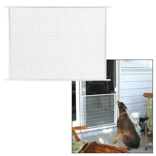 CRL PG40W White 48" Sliding Screen Door Grille