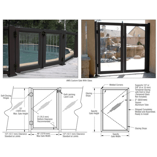 Flat Black AWS Custom Gate System