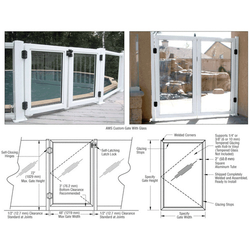 Sky White AWS Custom Gate System