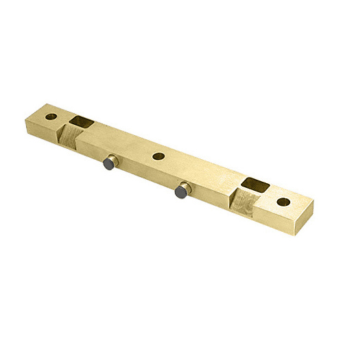 Satin Brass Door Stop/Strike for Double Patch Doors