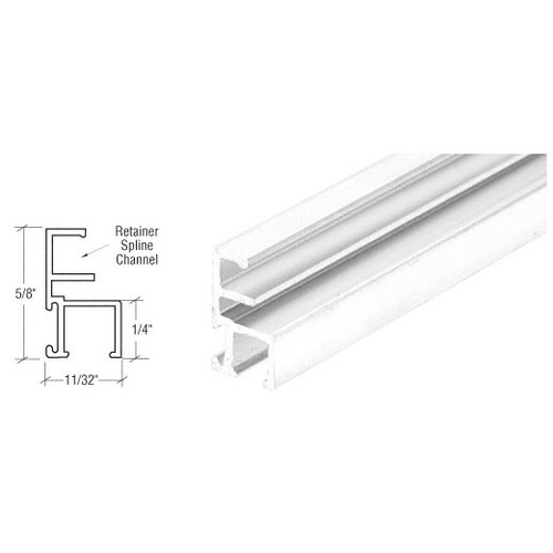 White Triple Track Top and Side Screen Frame 72" Stock Length