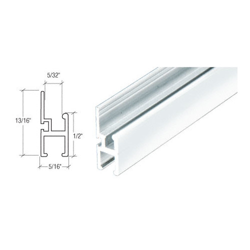 White Drop-In Style Top and Side Triple Track Frame 72" Stock Length