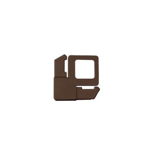 CRL PL2BRZ-XCP100 Bronze 5/16" Square Cut With Lift Tab Plastic Screen Frame Corner - pack of 100