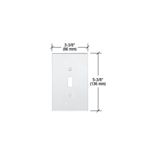 CRL PMP101 Clear Single Toggle Switch Acrylic Mirror Plate