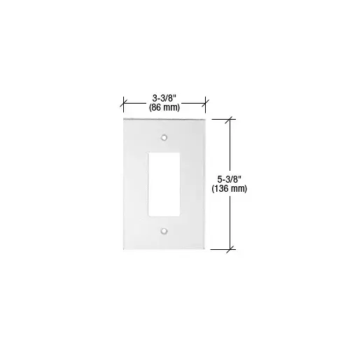 CRL PMP102 Clear Single Designer Acrylic Mirror Plate