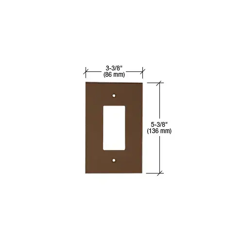 Bronze Single Designer Acrylic Mirror Plate