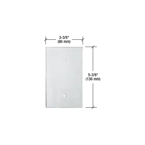 Clear Single Blank Acrylic Mirror Plate