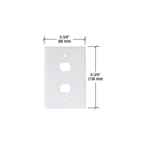 CRL PMP107 Clear Double Despard Acrylic Mirror Plate