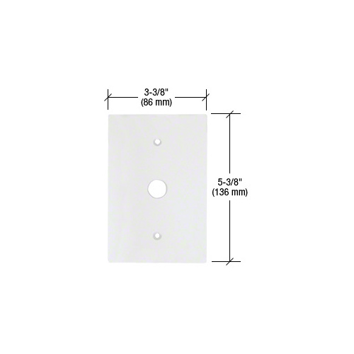 CRL PMP113 Clear Small Telephone 5/8" Hole Acrylic Mirror Plate