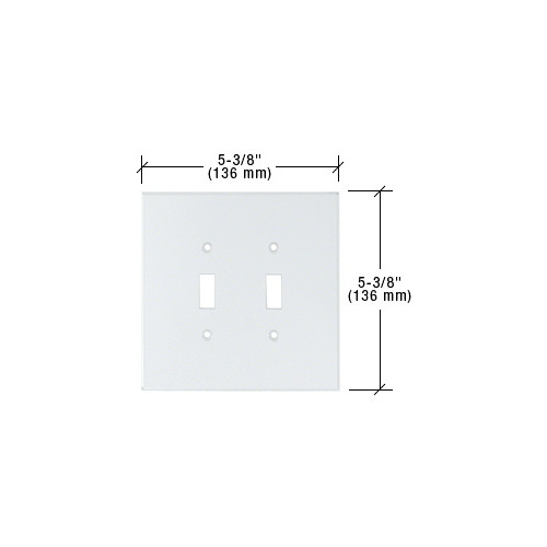 CRL PMP201 Clear Double Toggle Acrylic Mirror Plate