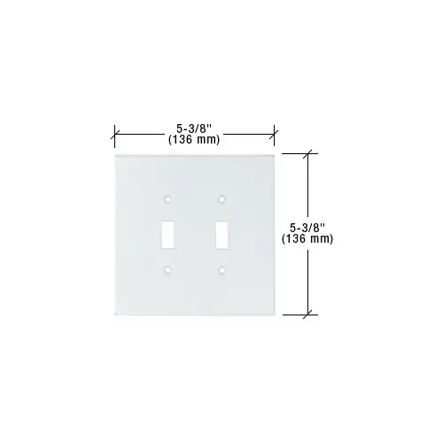 Clear Double Toggle Acrylic Mirror Plate