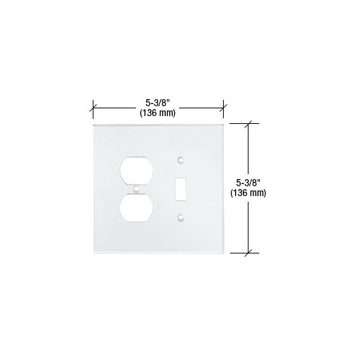 Clear Duplex Toggle Combo Acrylic Mirror Plate