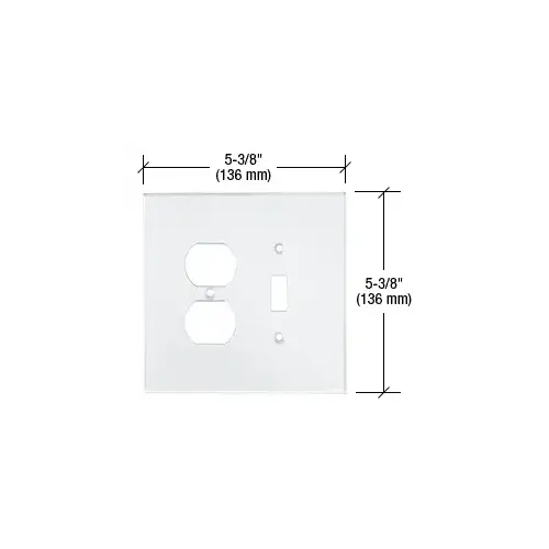 Clear Duplex Toggle Combo Acrylic Mirror Plate