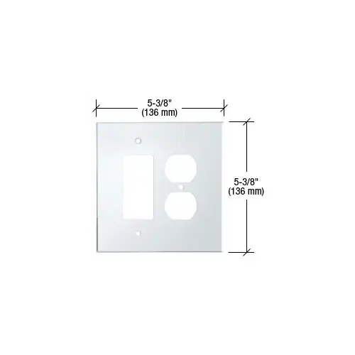 Clear Designer and Duplex Combo Acrylic Mirror Plate