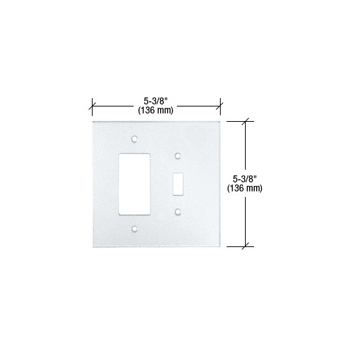 CRL PMP206 Clear Designer and Toggle Combo Acrylic Mirror Plate