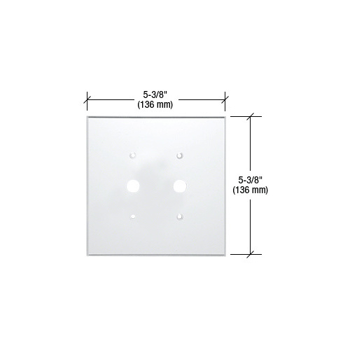 Clear Double Dimmer 1/2" Holes Acrylic Mirror Plate