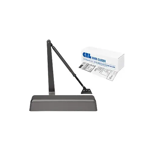 Dark Bronze Adjustable Spring Power Size 2 to 5 Delayed Action Surface Mount Door Closer