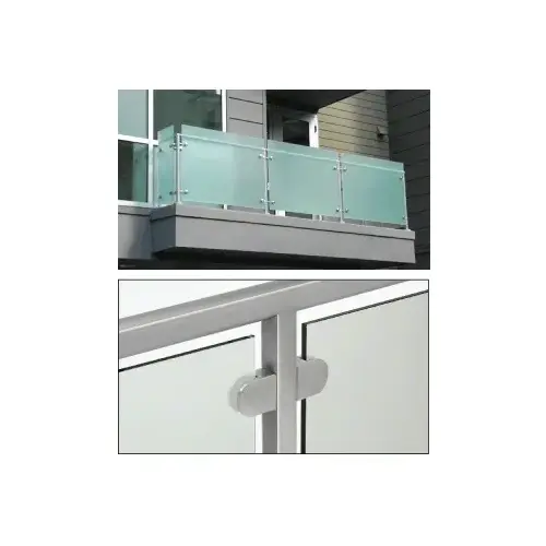 Brushed Stainless Fabricated 2" Square Post Rail System