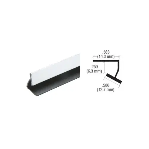 Chrome Plastic Reflective Inside Corner -  60" Length - pack of 25