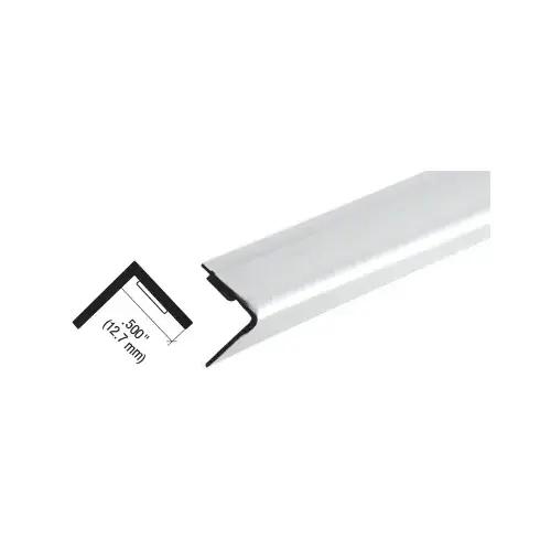 Chrome Plastic 1/2" Reflective Outside Angle -  84" Length - pack of 5