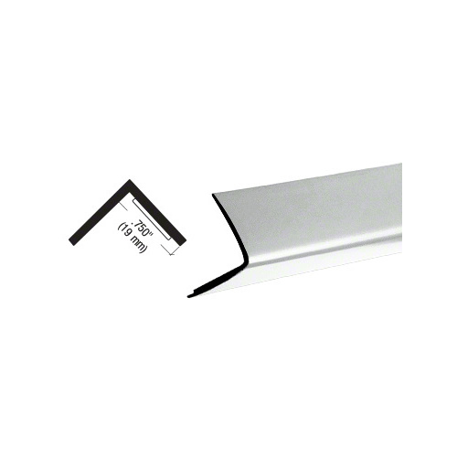 CRL PRT275CH Chrome Plastic 3/4" Reflective Outside Angle - 96" Stock Length