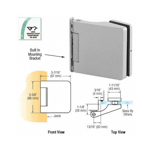 Satin Anodized Sofia Free-Swinging Interior Door Hinge