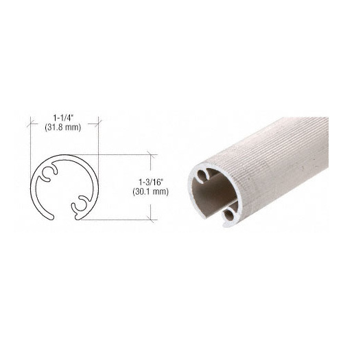 CRL RCB3 Quick Connect Stabilizing 1" Long Aluminum Sleeve for 1-1/2" Diameter Tubing Mill