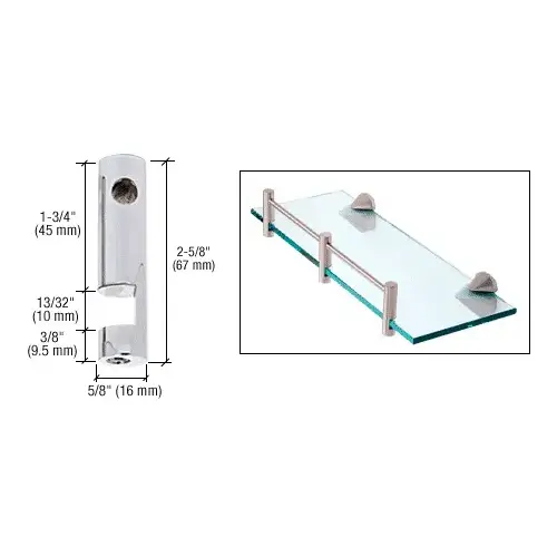CRL RDB3CH Chrome Right Hand Rod Support