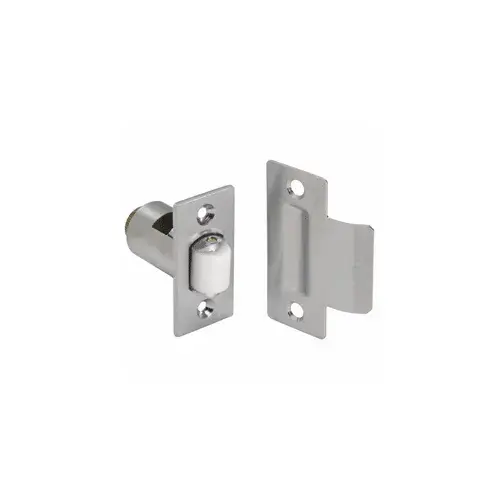Nylon Roller Catch With Strike Satin Chrome