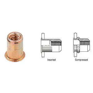 CRL RN1420 1/4"- 20 Rivet Nut Zinc