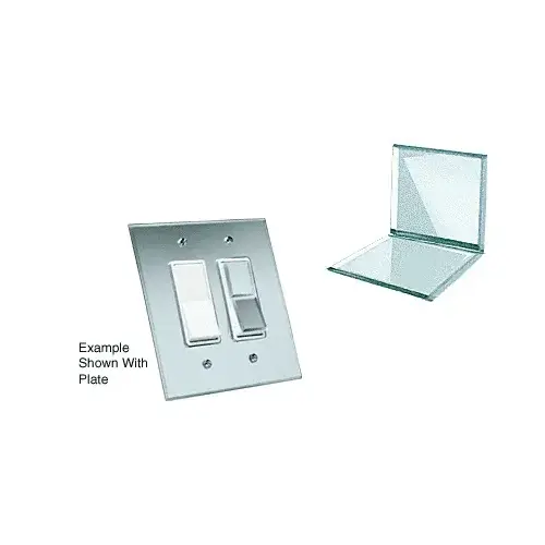 Clear Acrylic Mirror Rocker Appliques