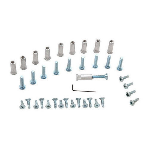 Satin Anodized Replacement Screw Pack for 100/150 Series Continuous Geared Hinges