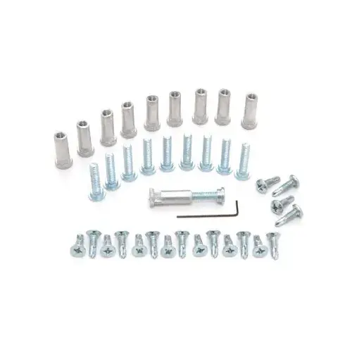 Satin Anodized Replacement Screw Pack for 200/250 Series Continuous Geared Hinges Aluminum