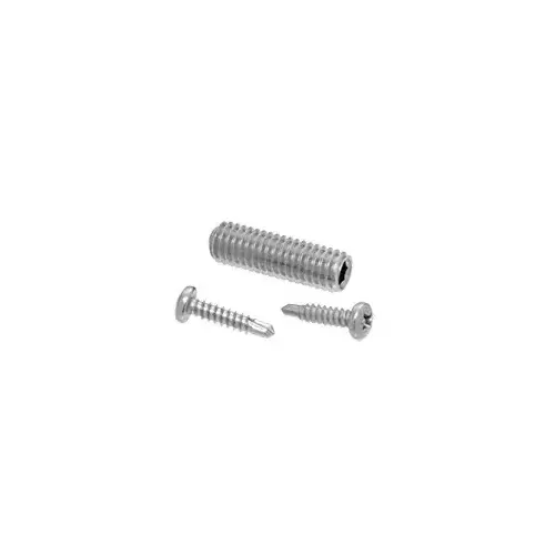 Satin Anodized Replacement Screw Pack for Concealed Mount Hand Rail Bracket