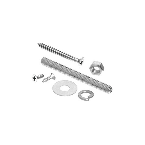 Polished Stainless Replacement Screw Packs for Bar Mount Foot Railing Brackets