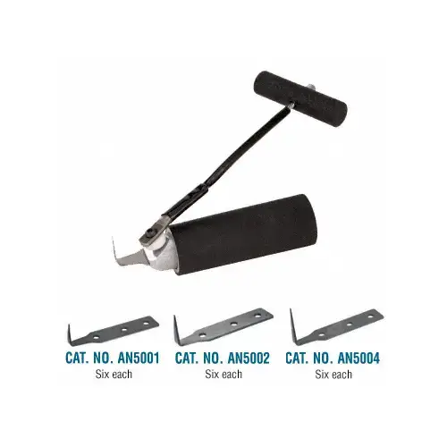 Foam-Grip Push-Button Cold Knife Kit with 18 Blades Black