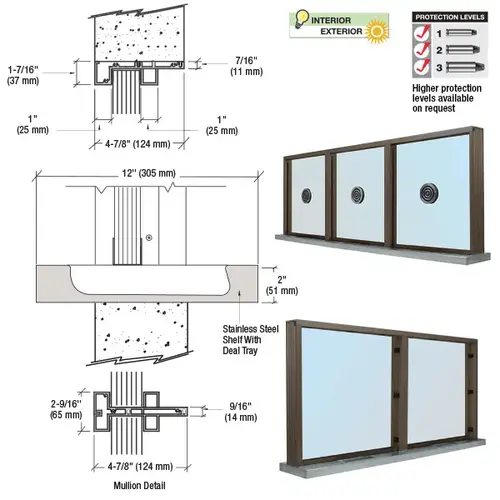 CRL S1SWDU Duranodic Bronze Aluminum Standard Inset Frame Multi-Lite Window