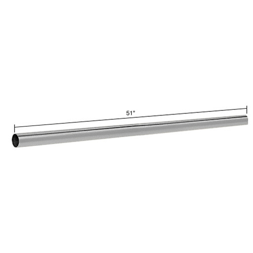 Brushed Nickel 51" Support Bar Only