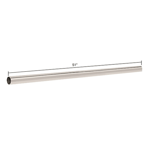 Polished Nickel 51" Support Bar Only