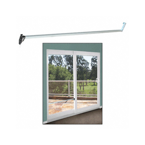 CRL S4013 Aluminum Security Bar for Sliding Glass Doors