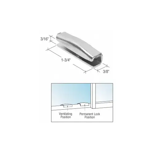 CRL S4014 Aluminum Finish Snap-On Vent Lock - pack of 2