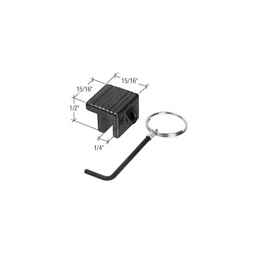 CRL S4033 Black Tamper-Resistant Window Lock