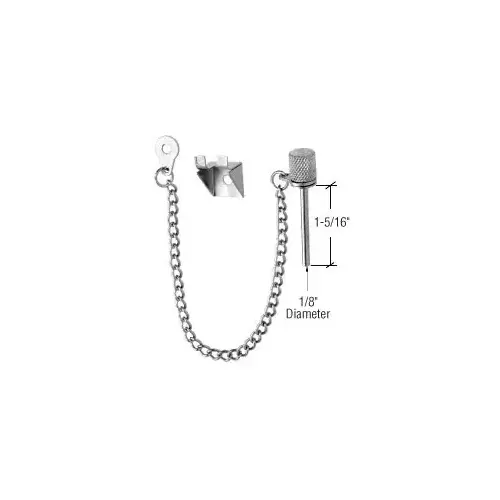 CRL S4071 Zinc Plated 1-5/16" Window 'Nite-Lock' Pin