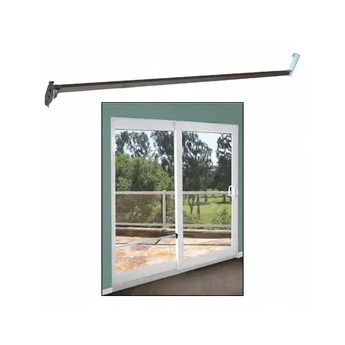 CRL S4154 Dark Bronze Security Bar for Sliding Glass Doors