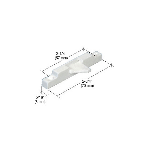 CRL S4600 White Window Sash Flip Lock - 2/Pk