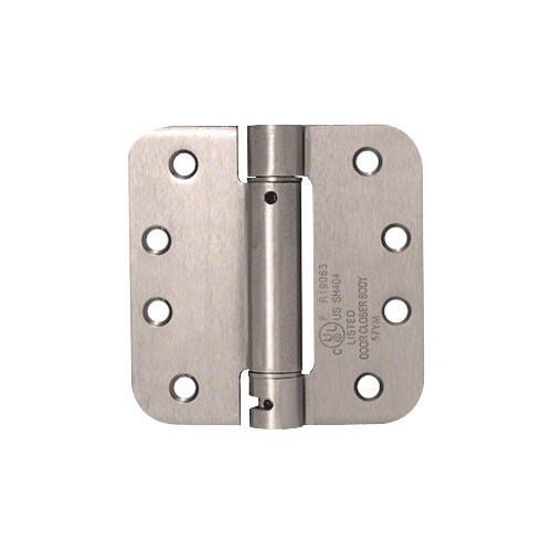 4" x 4" Dull Nickel Heavy-Duty Spring Hinge