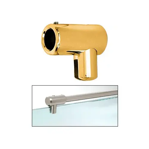 Gold Plated Support Bar U-Bracket for 1/4" and 5/16" Glass