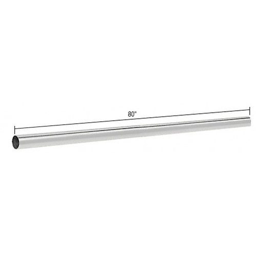 Polished Chrome 80" Support Bar Only