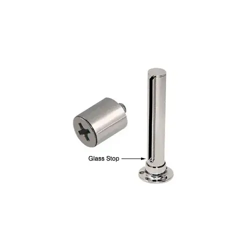 Polished Stainless 3/8" Glass Stop