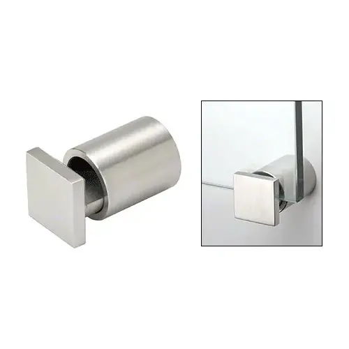 CRL SAEG114BS 316 Brushed Stainless 1-1/4" Square Cap Adjustable Edge Grip